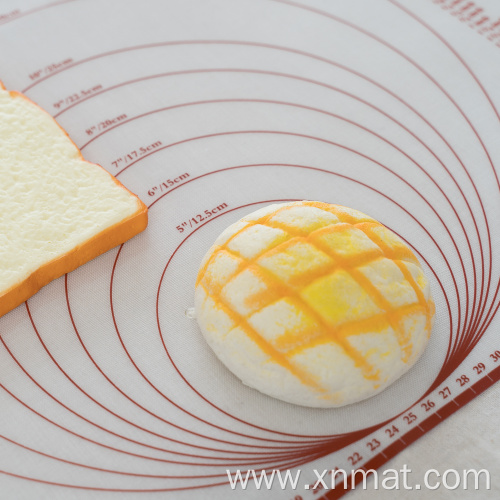 Food grade non-slip rolling silicone baking dough mat